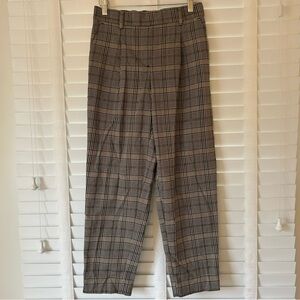 LOFT Plaid Pants Bloomsbury Plaid Cropped XS